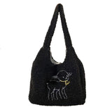 Shoulder Bag Women Embroidery Canvas Tote Bags