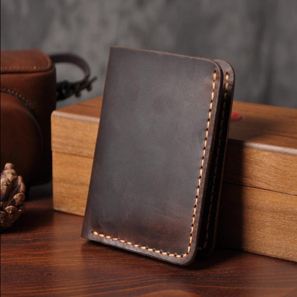 Handmade Vintage Genuine Leather Men Wallet
