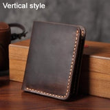 Handmade Vintage Genuine Leather Men Wallet
