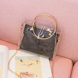 Luxury Handbag Women Transparent Bucket Bag